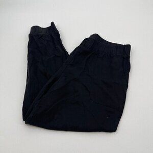 n:Philanthropy Womens Pants Large Black Elastic Waist Joggers Casual Cropped